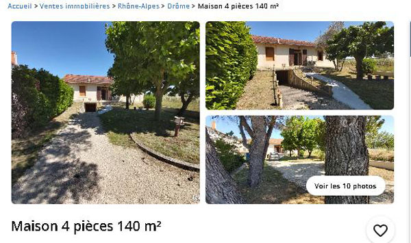 haut de l'annonce